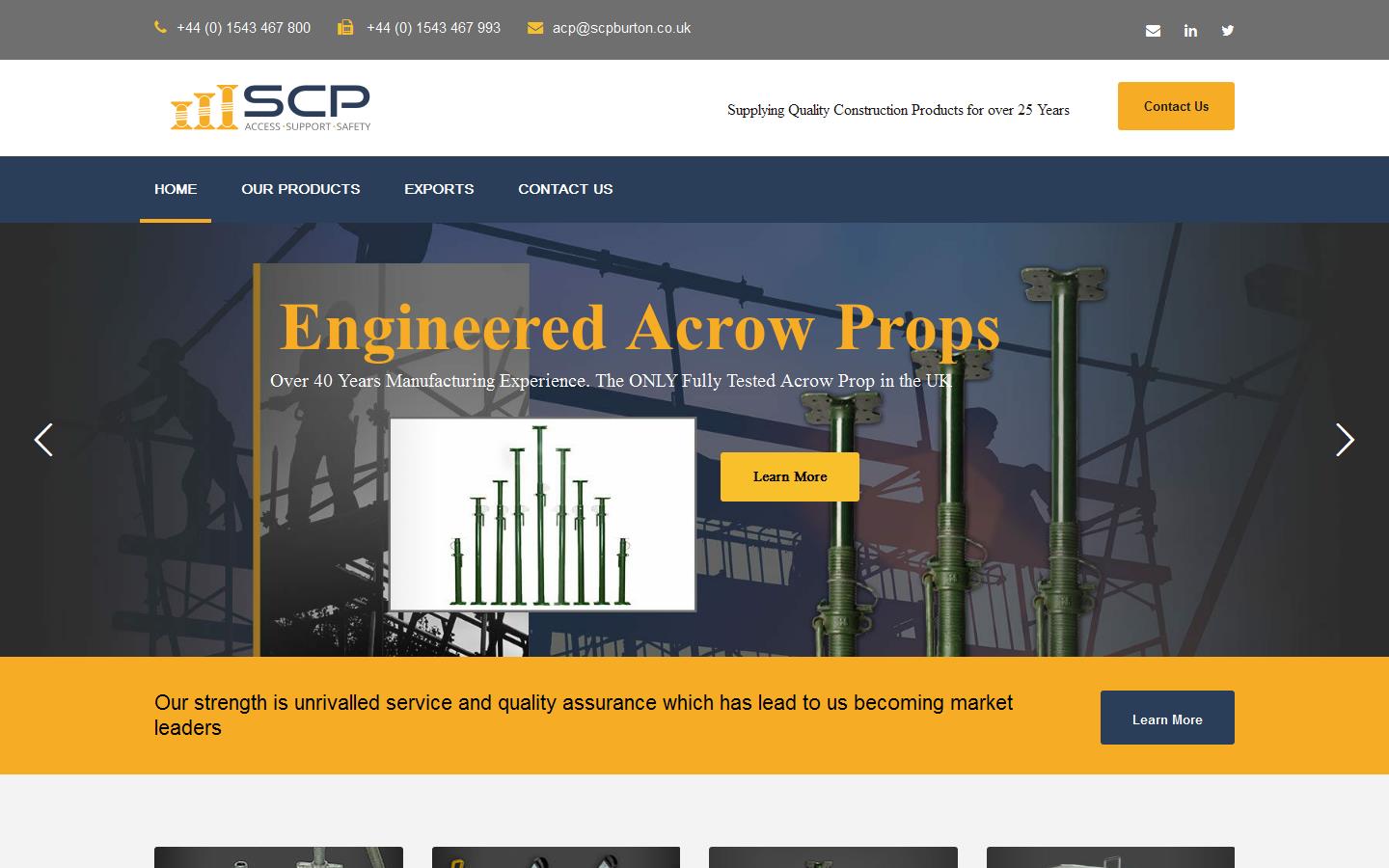 Scaffold & Construction Products Website