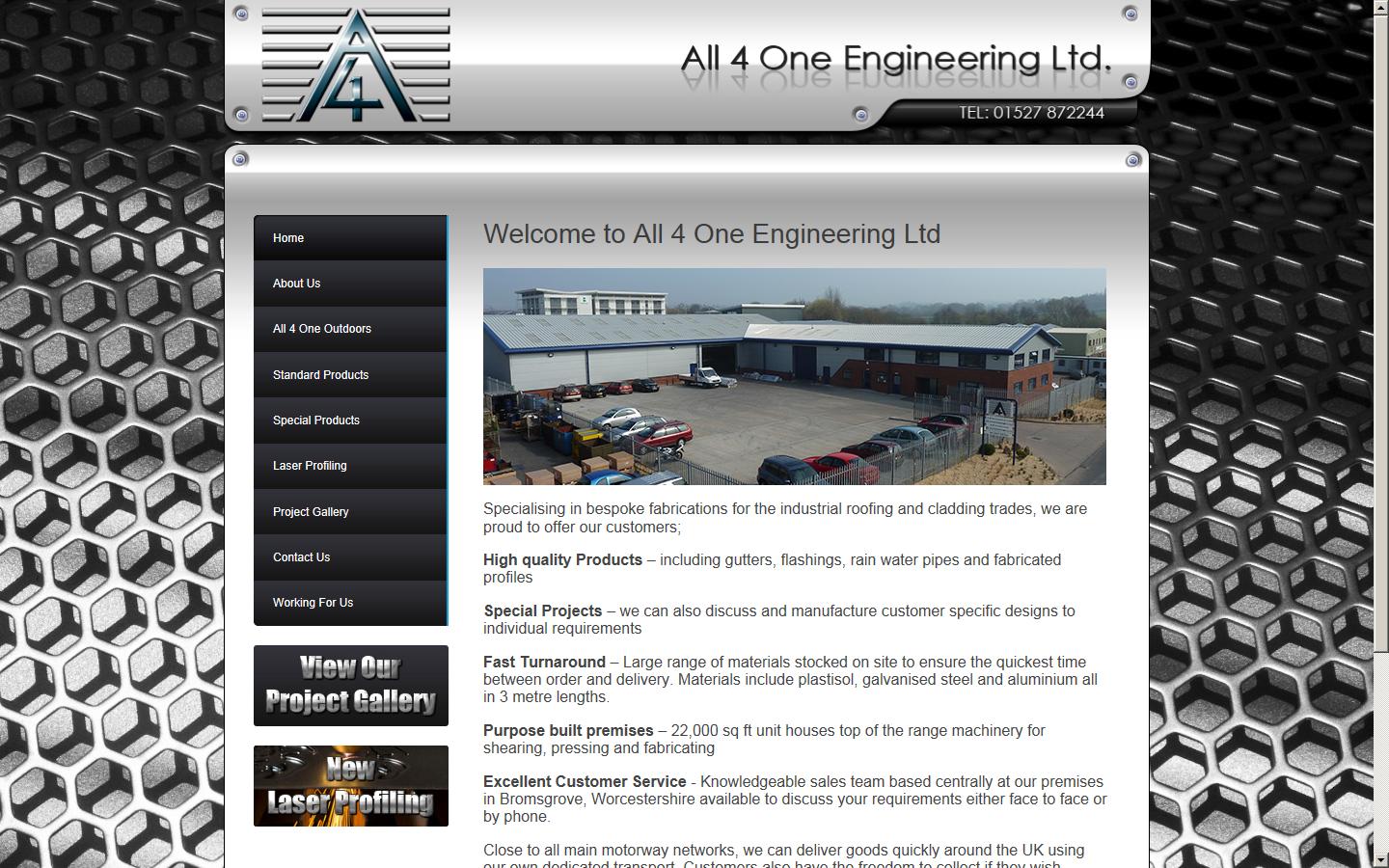 All 4 One Engineering Ltd Website