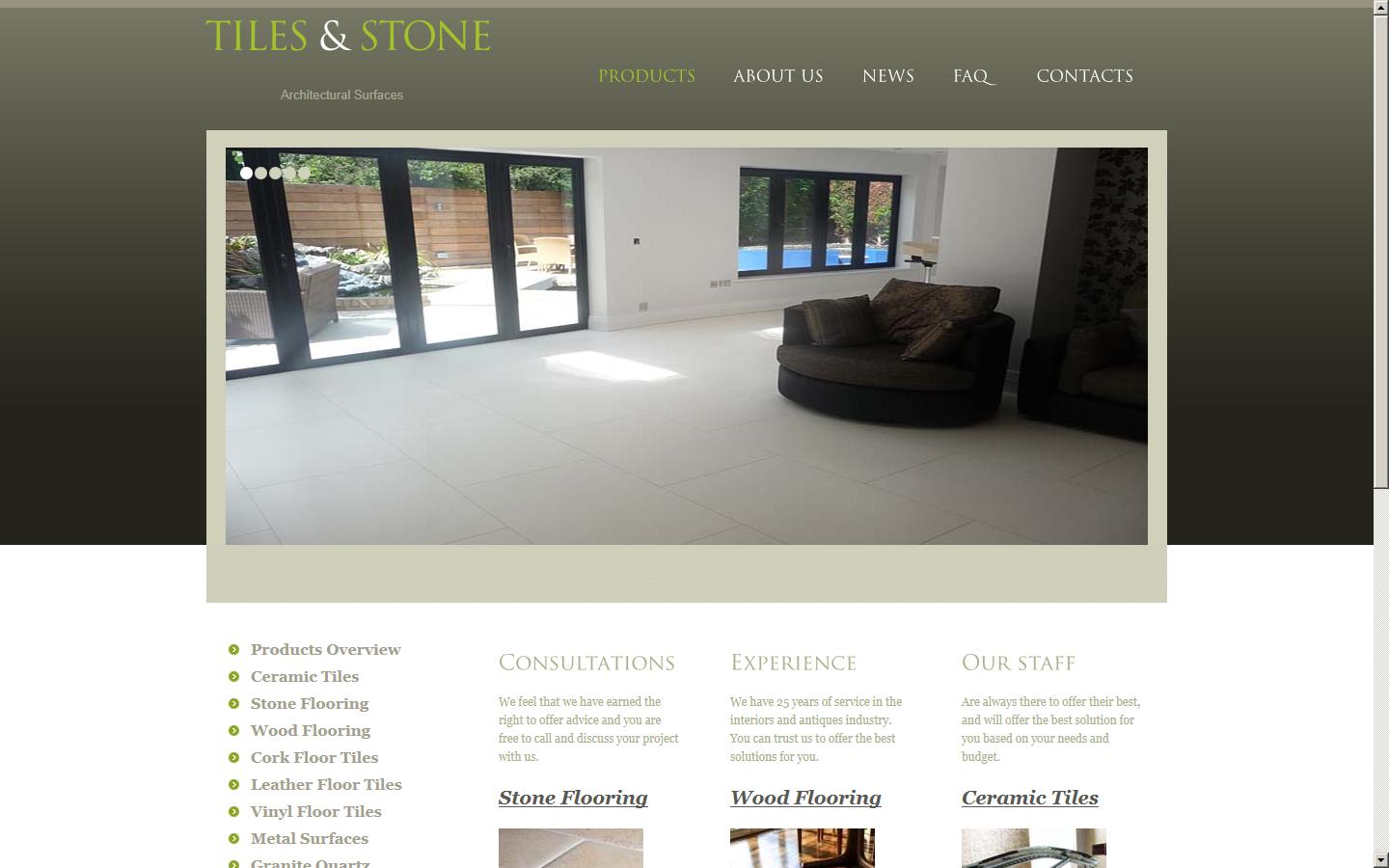 Tiles & Stone Website