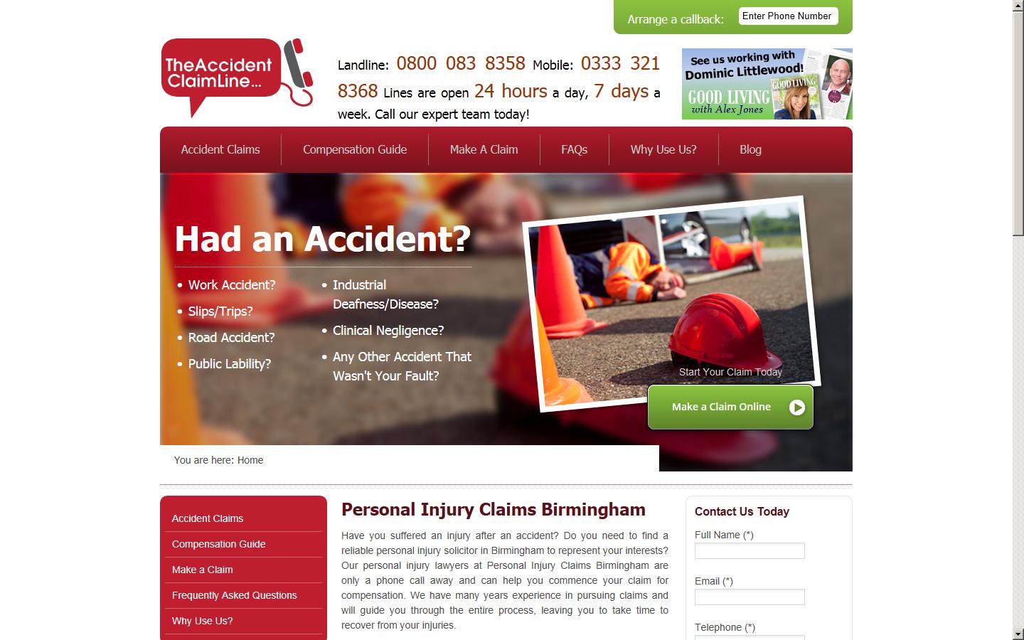Personal Injury Claims Birmingham Website