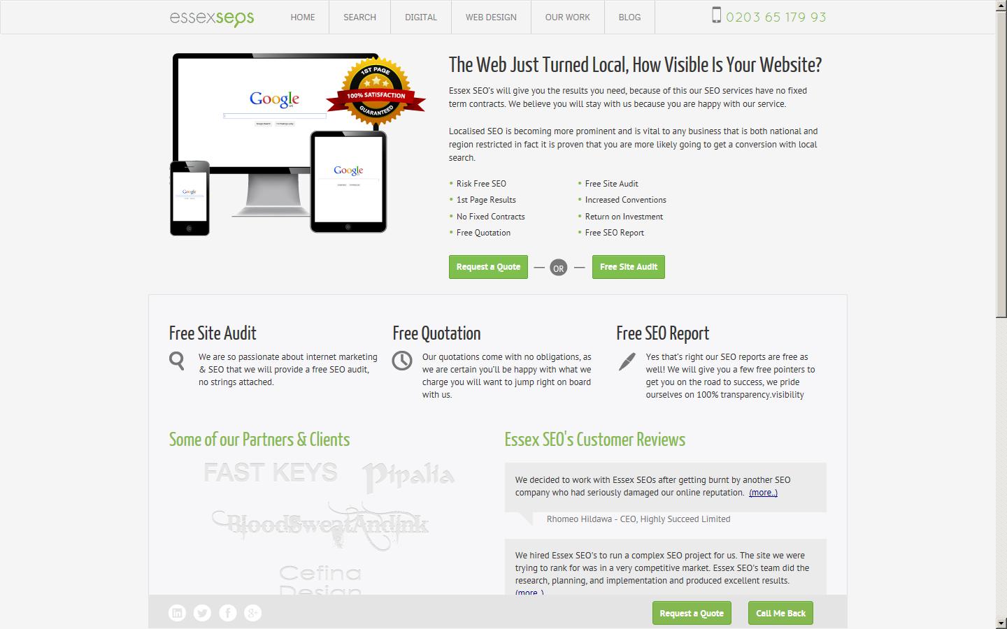 Essex SEOs Website