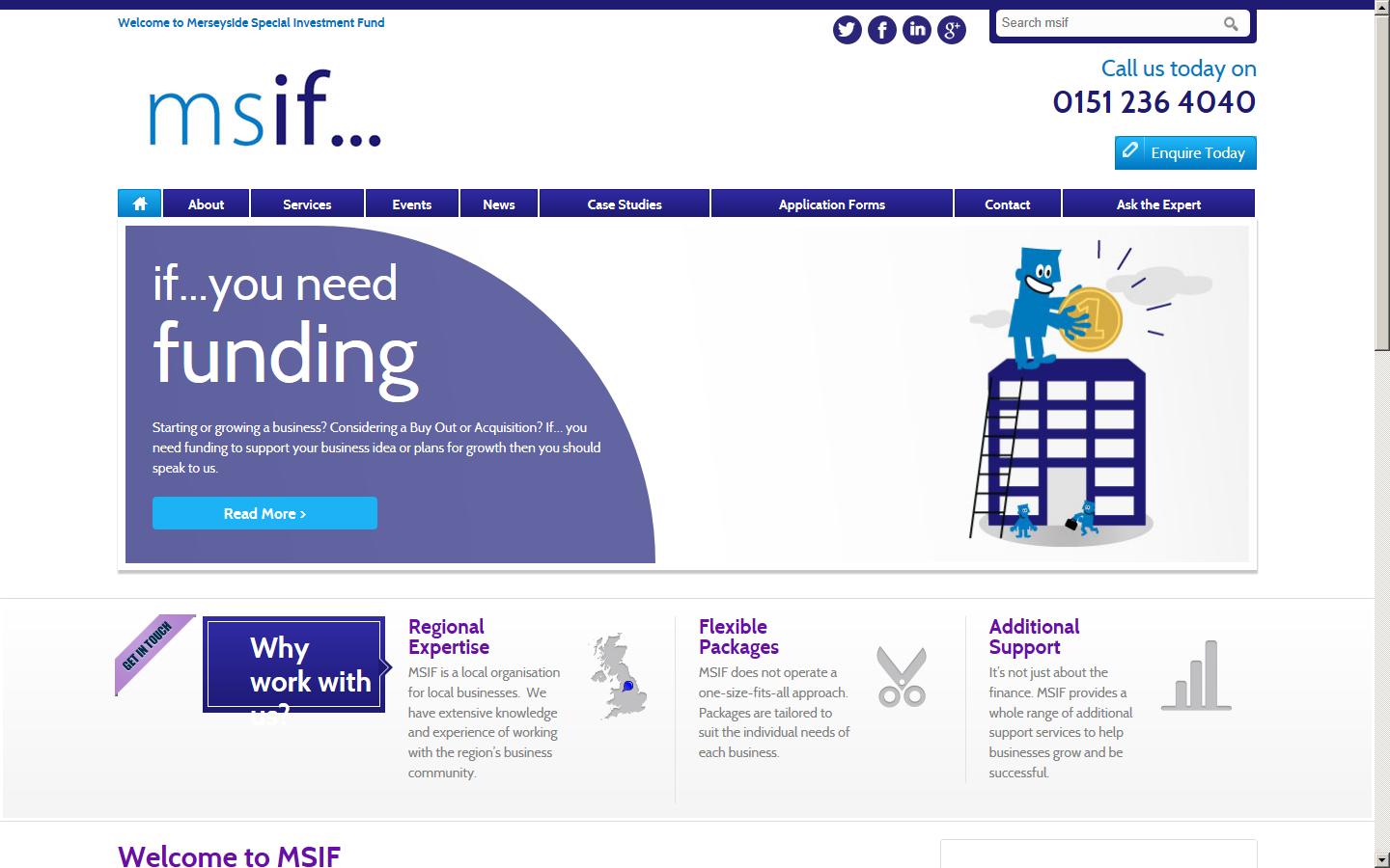 MSIF - Merseyside Special Investment Fund Website