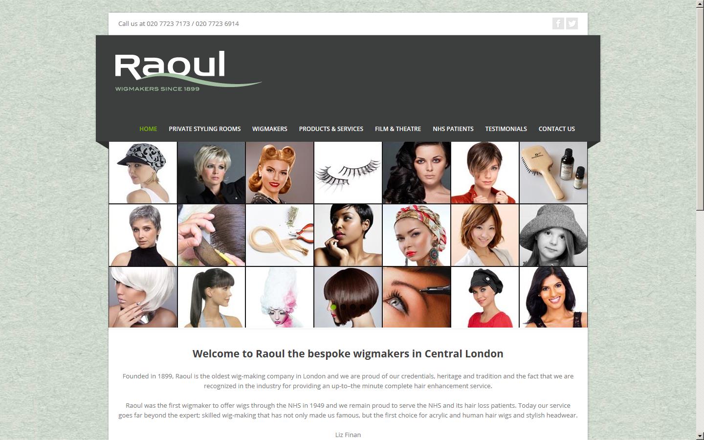 Raoul Hairdressing Website
