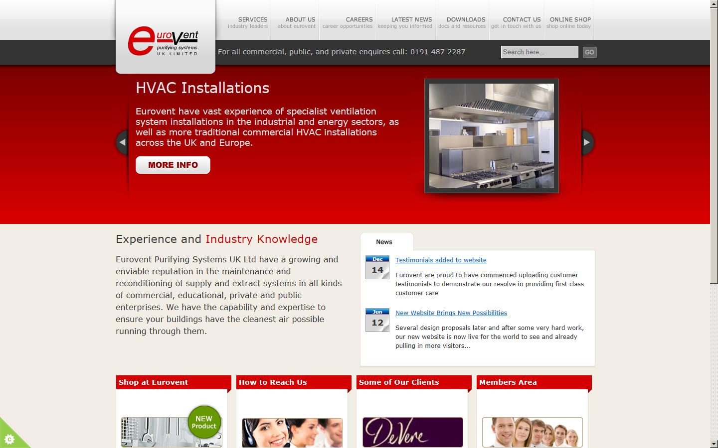 Eurovent Purifying Systems Website