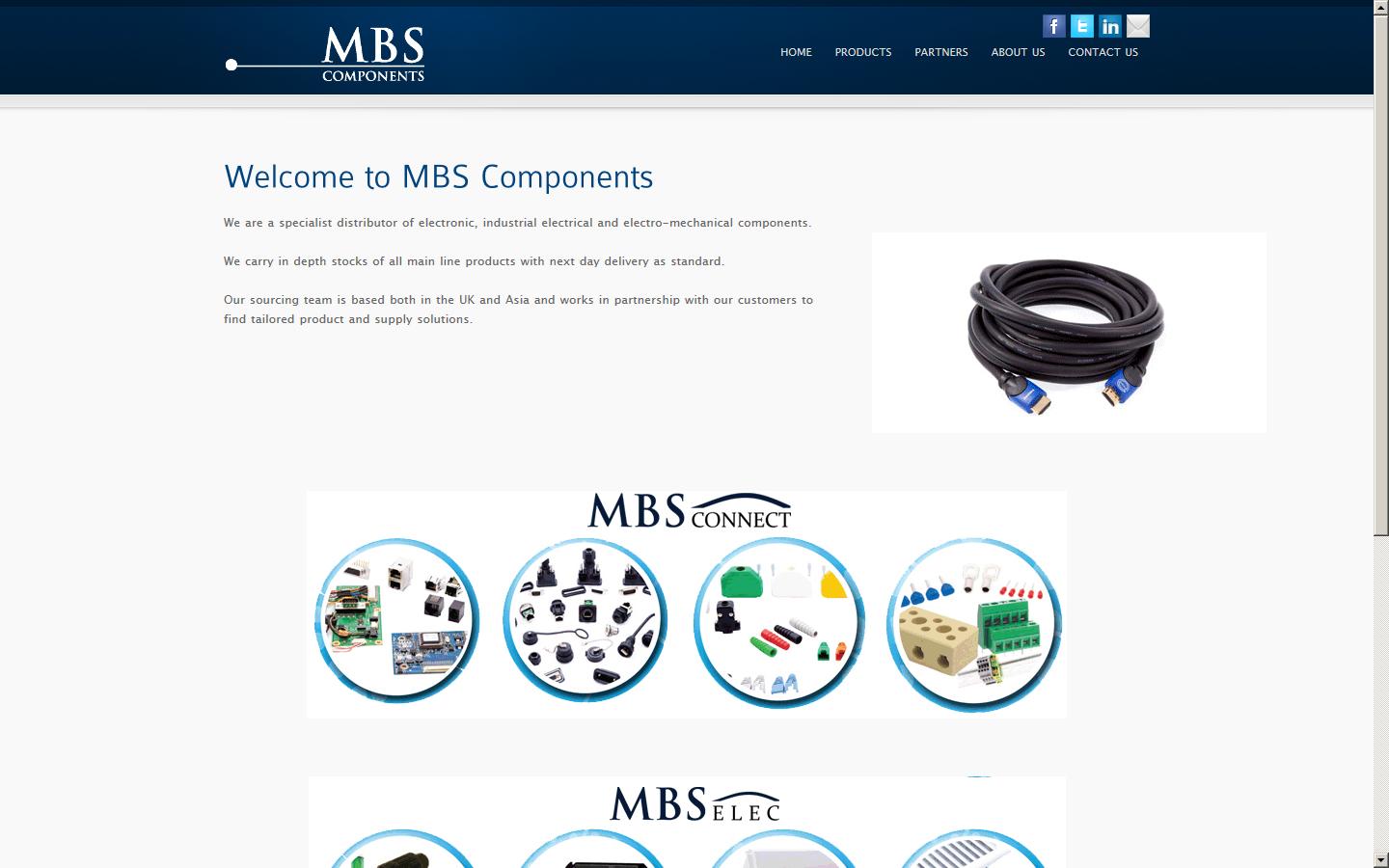 MBS Components Ltd Website
