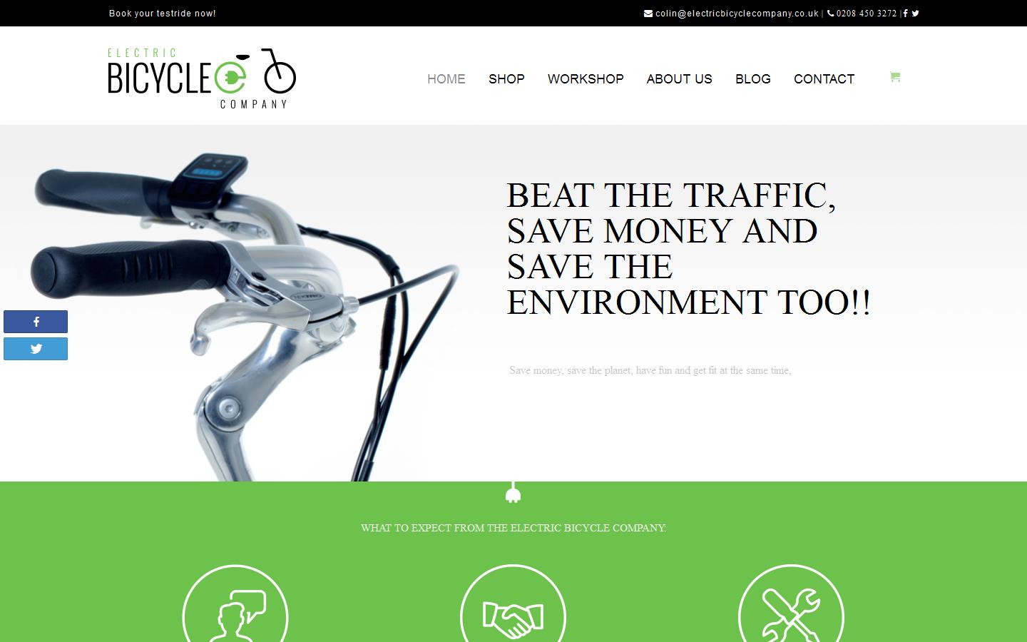 Electric Bicycle Company Website
