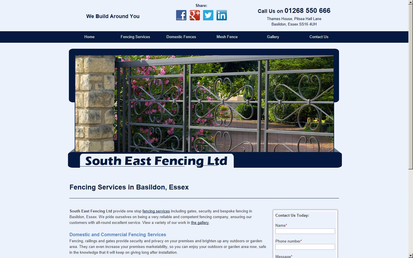 South East Fencing Website