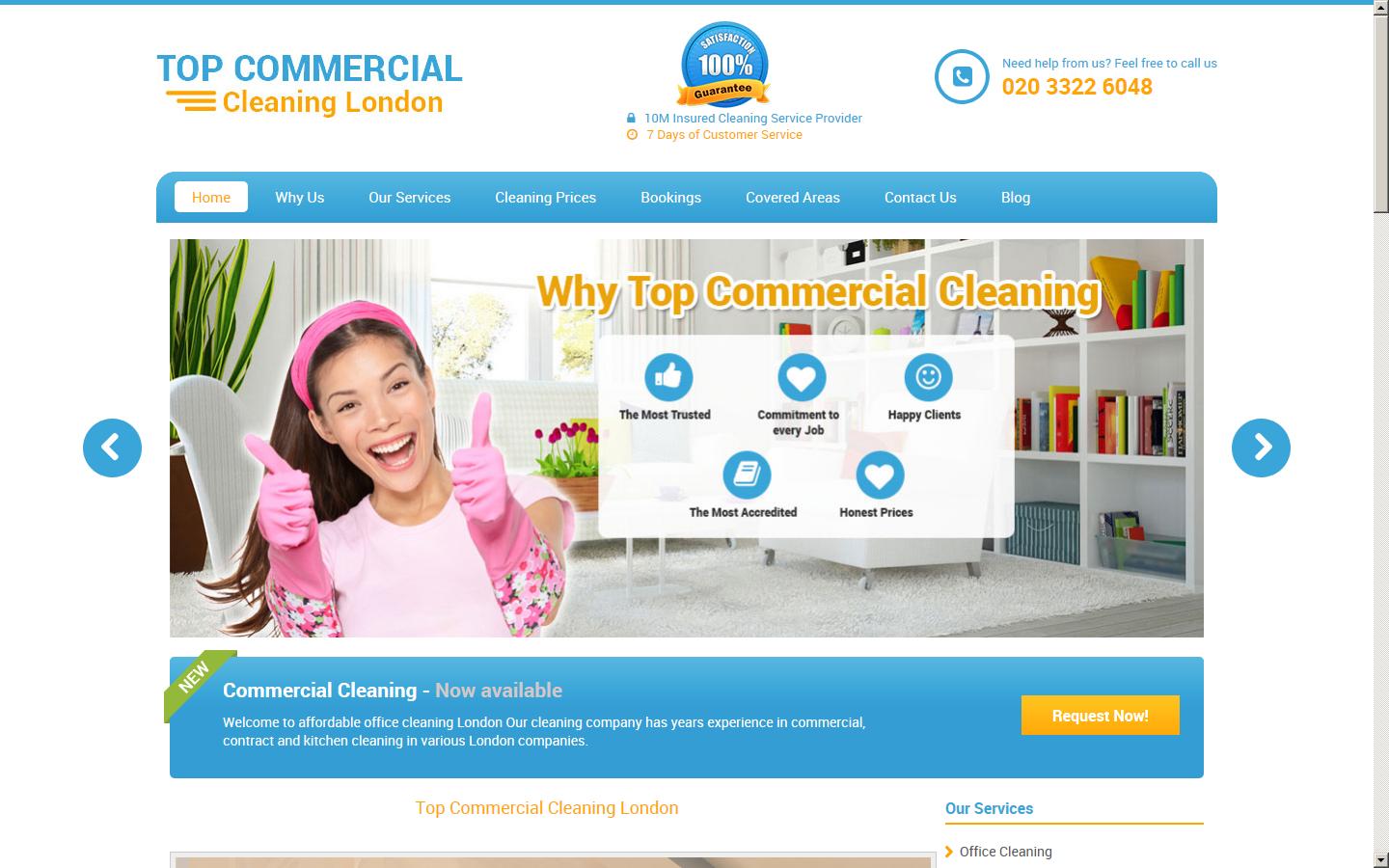 Top Commercial Cleaning London Website