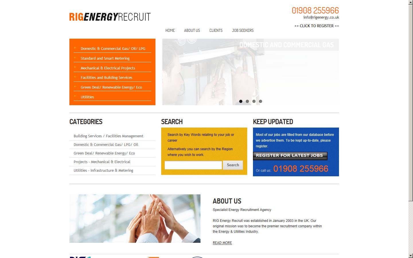 RIG Energy Recruit Website