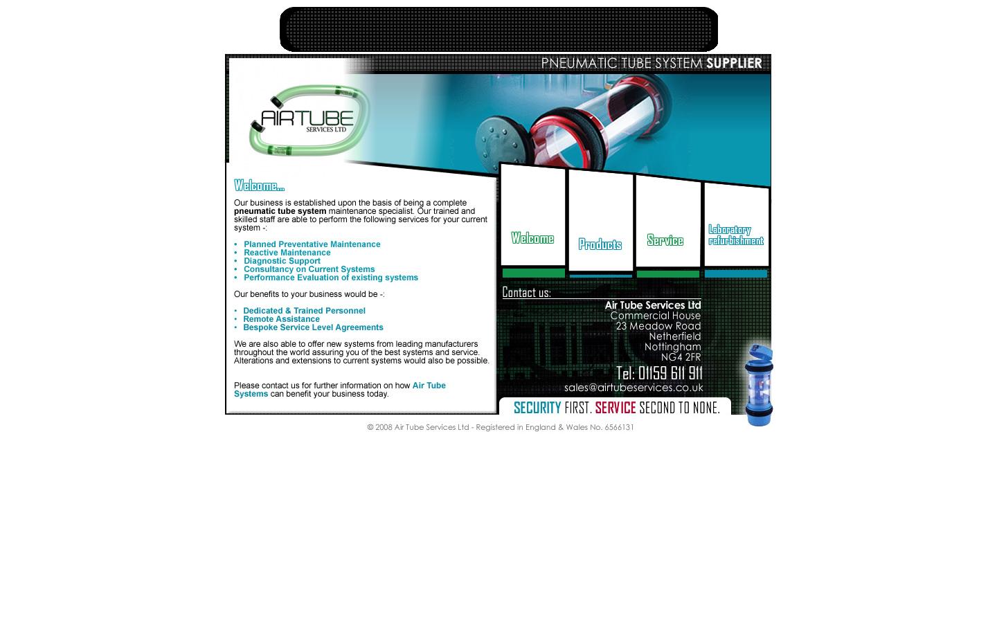 Graphite Pnuematic Tube Systems Ltd Website