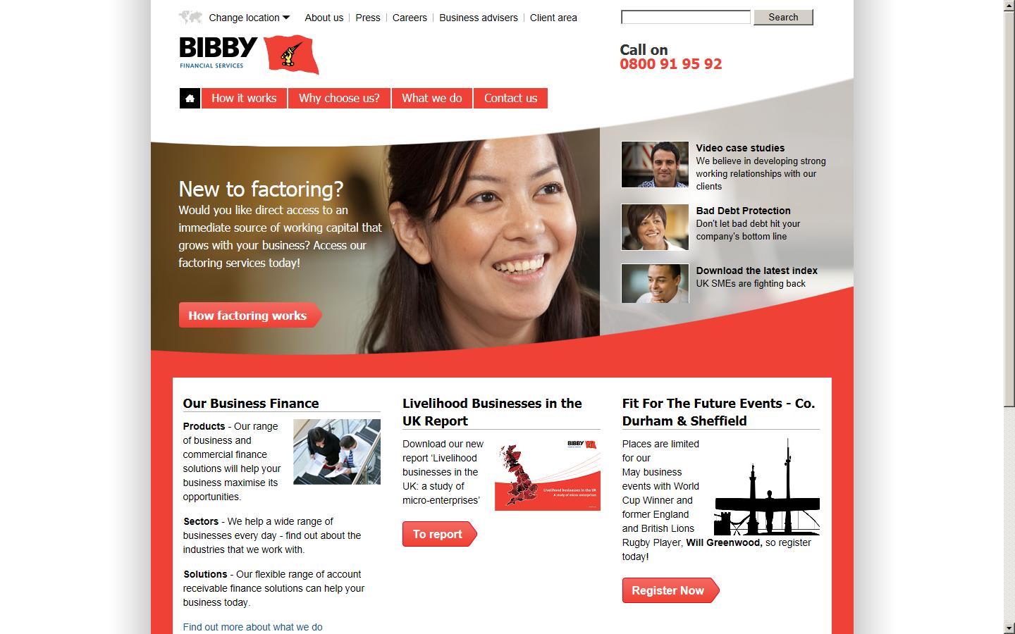 Bibby Financial Services Ltd Website