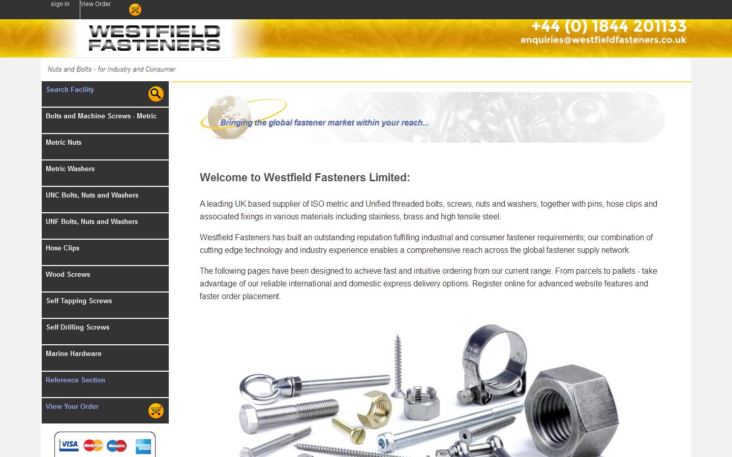 Westfield Fasteners Website