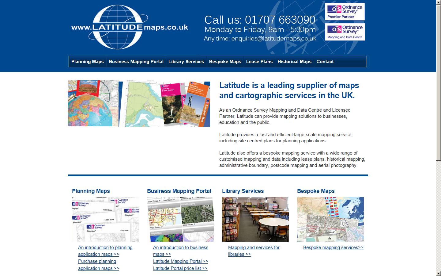 Latitude Mapping Ltd Website