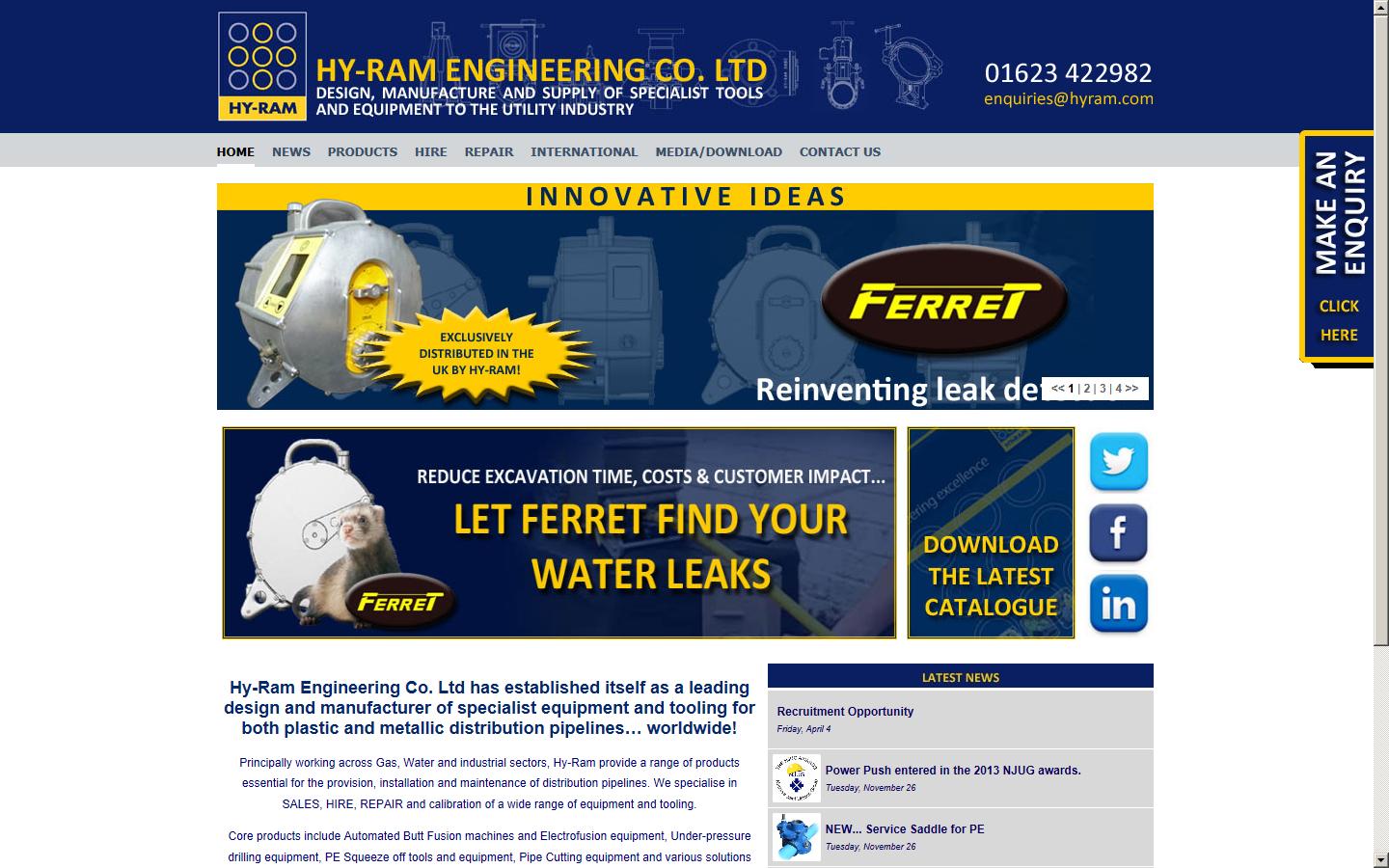 Hy-Ram Engineering Ltd Website