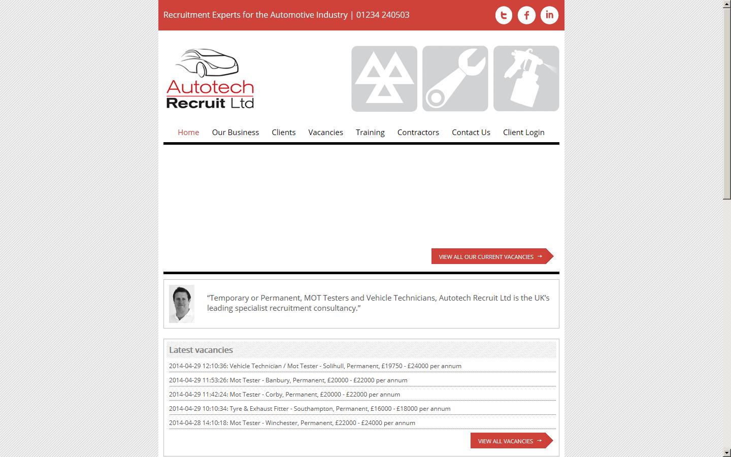 Autotech Recruit Ltd Website