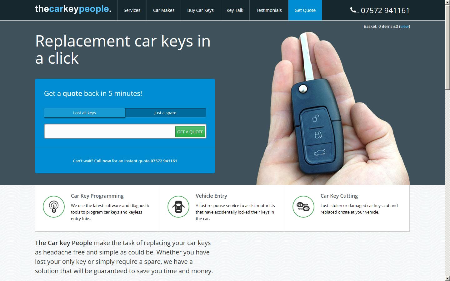 The Car Key People Website