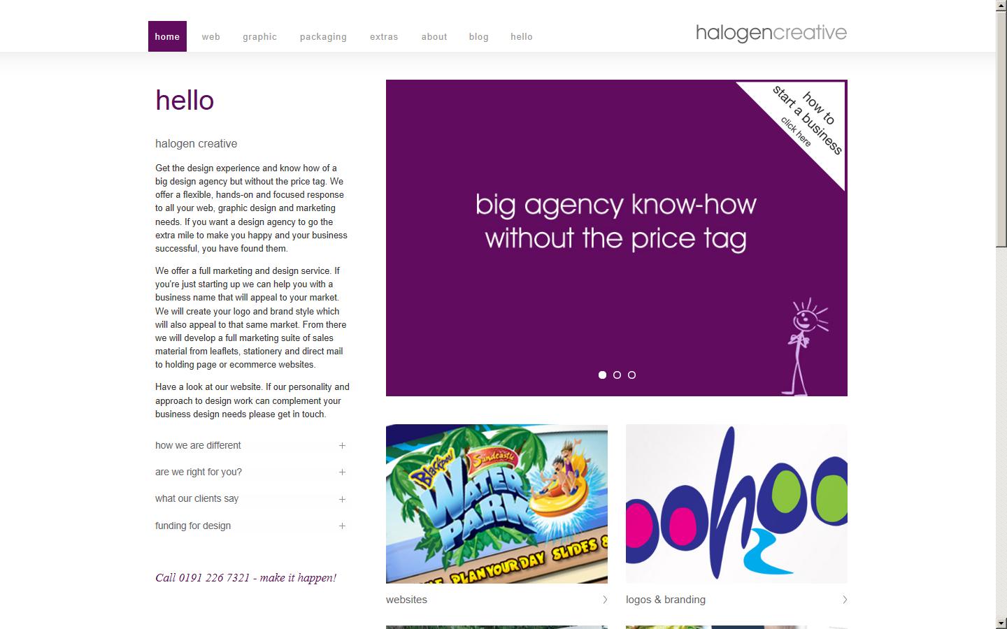 Halogen Creative Website