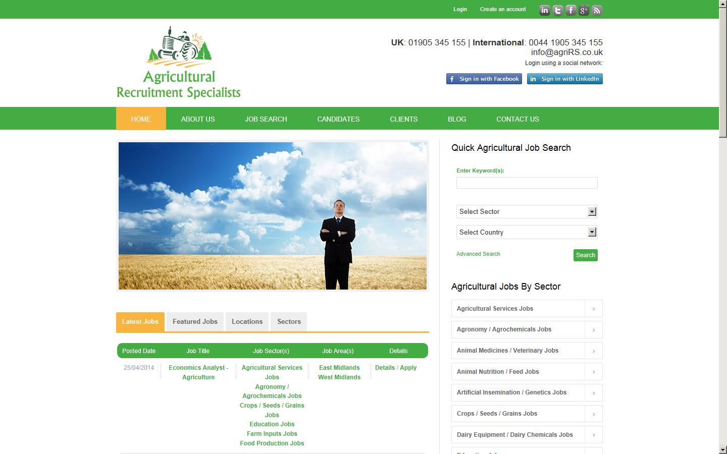 Agricultural Recruitment Specialists Website