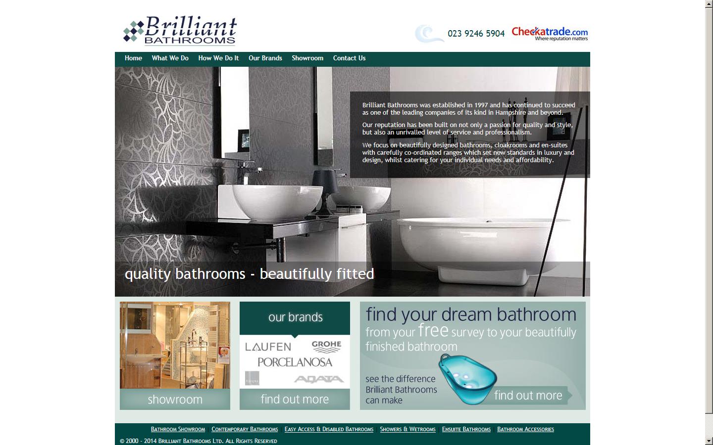 Brilliant Bathrooms Website