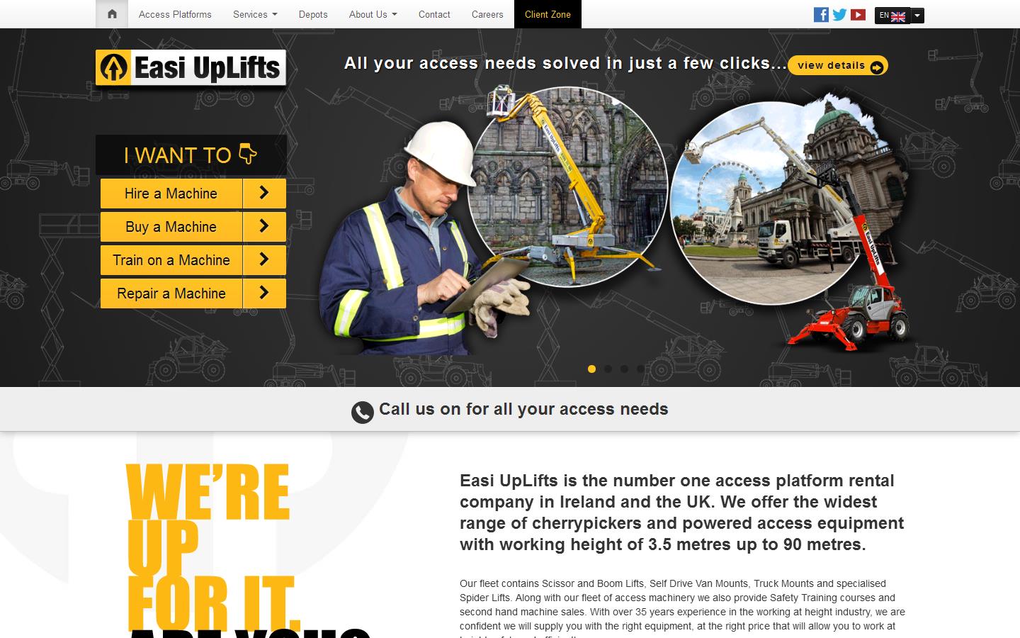 Easi UpLifts Website