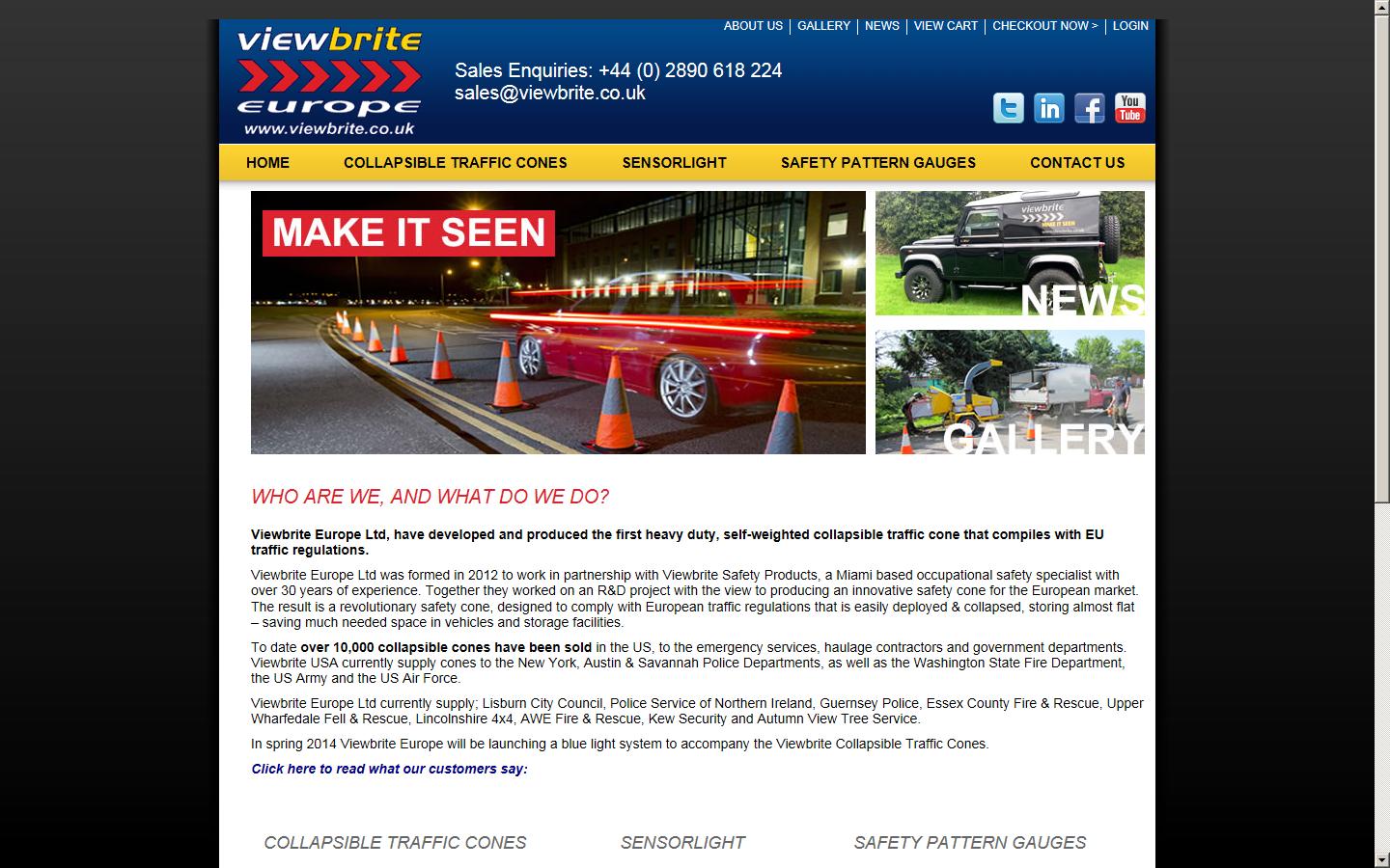 Viewbrite Europe Ltd Website