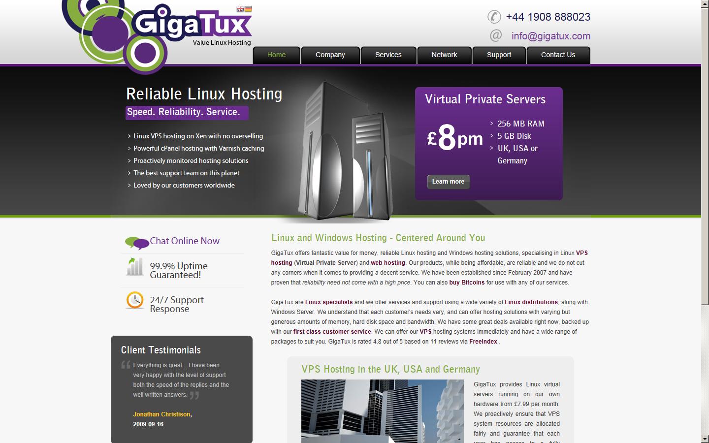 GigaTux Website