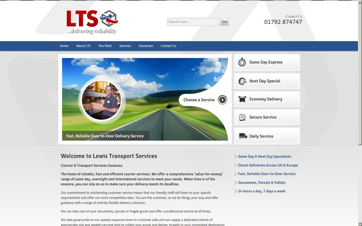 Lewis Transport Services Website