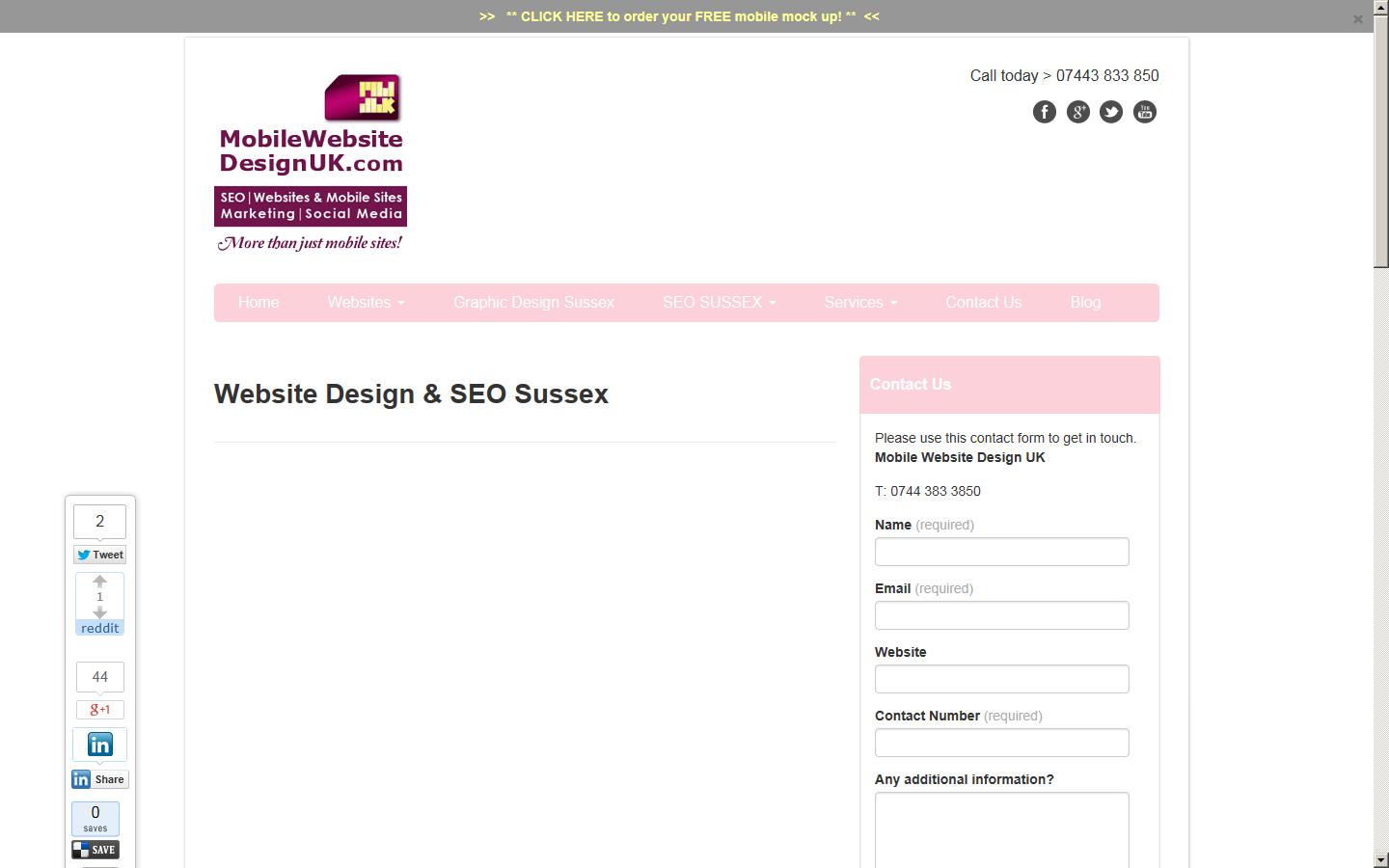 Mobile Website Design UK Website
