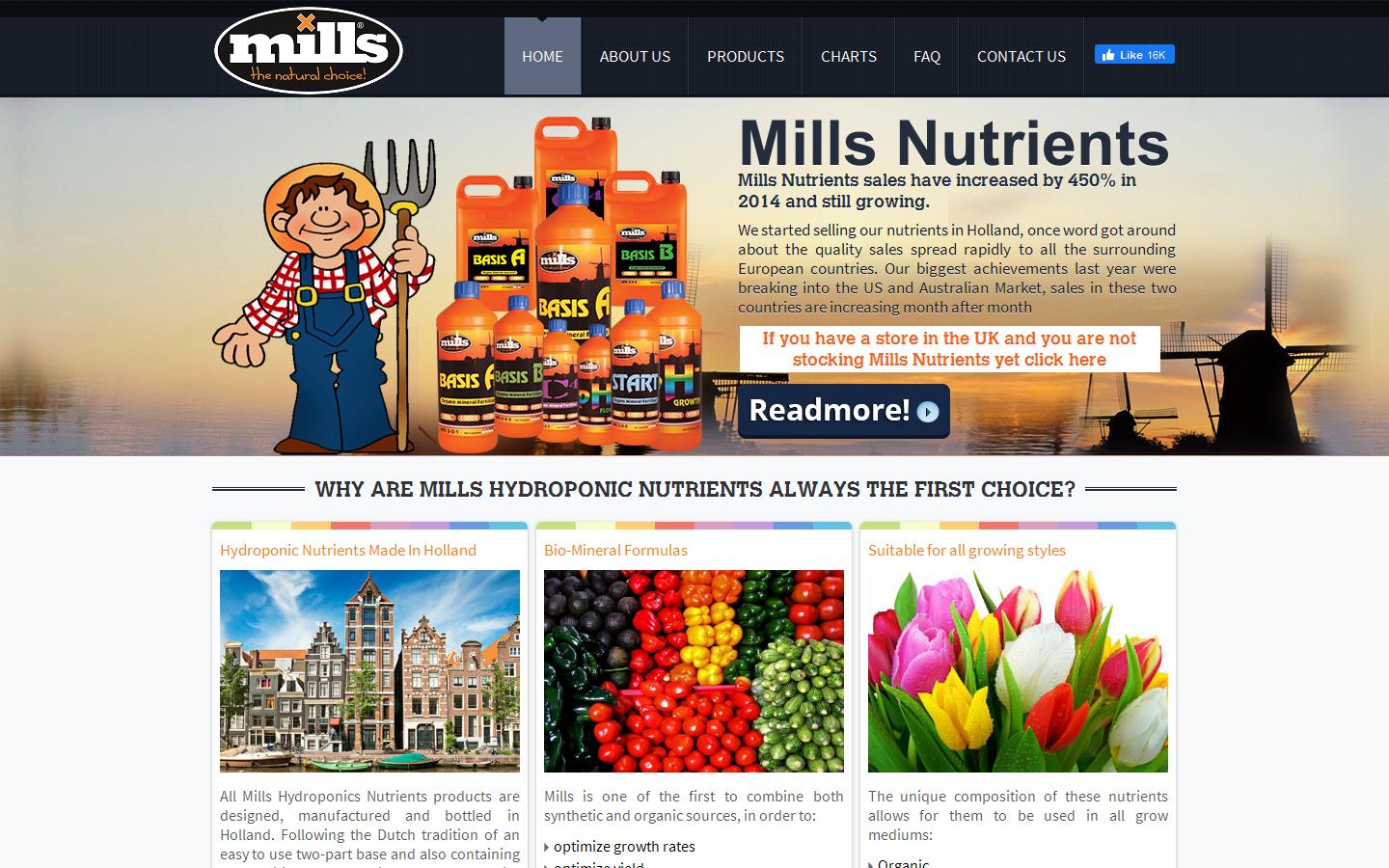Mills Nutrients Website