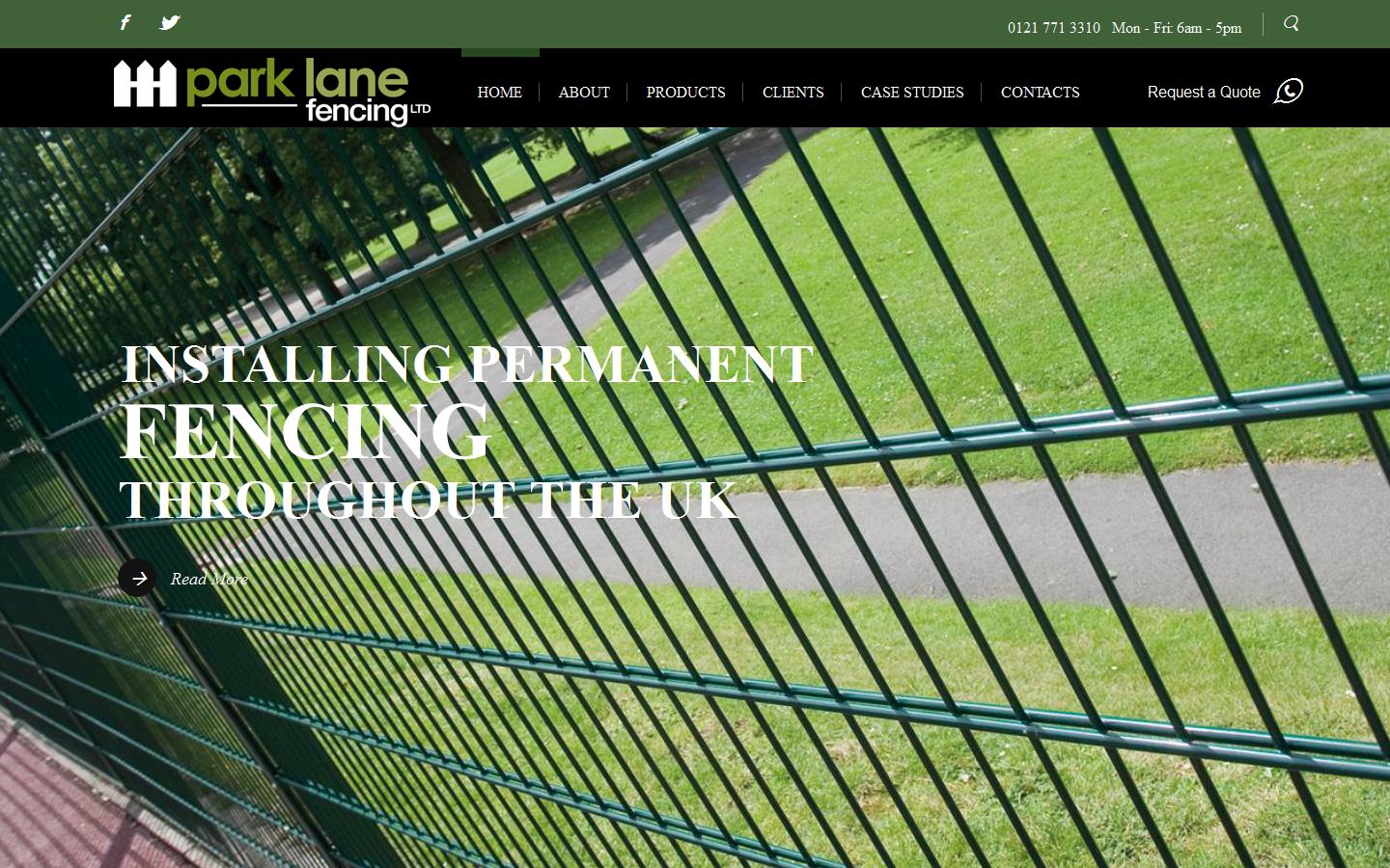 Park Lane Fencing Website
