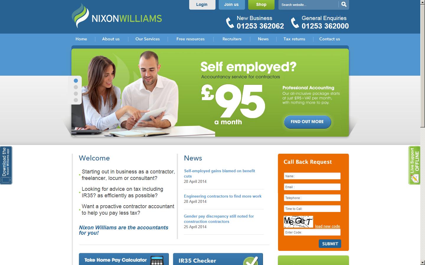 Nixon Williams Ltd Website