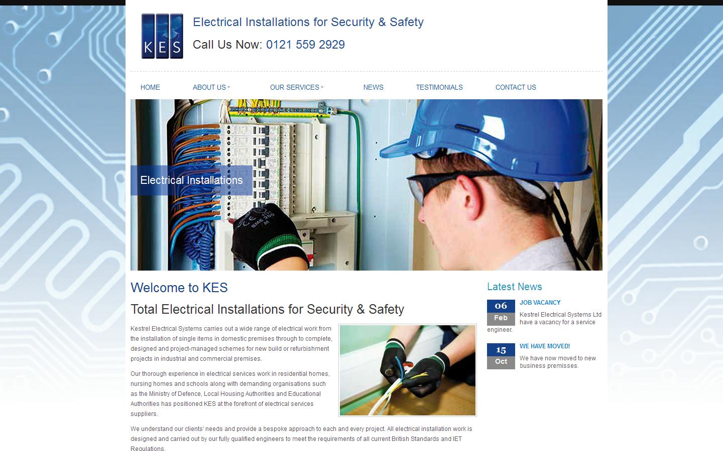 Kestrel Electrical Supplies Website