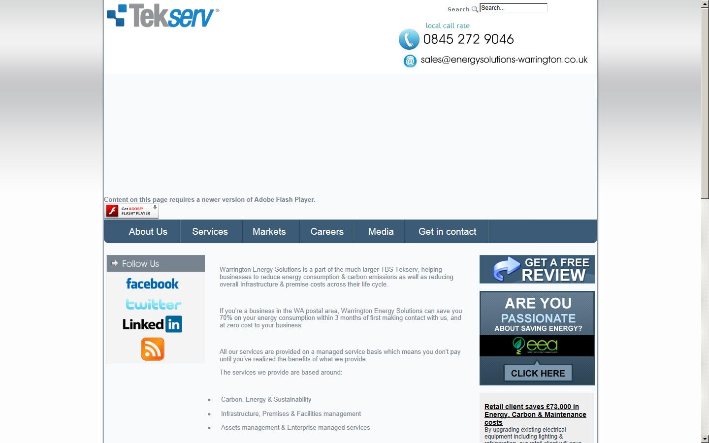 Warrington Energy Solutions Website