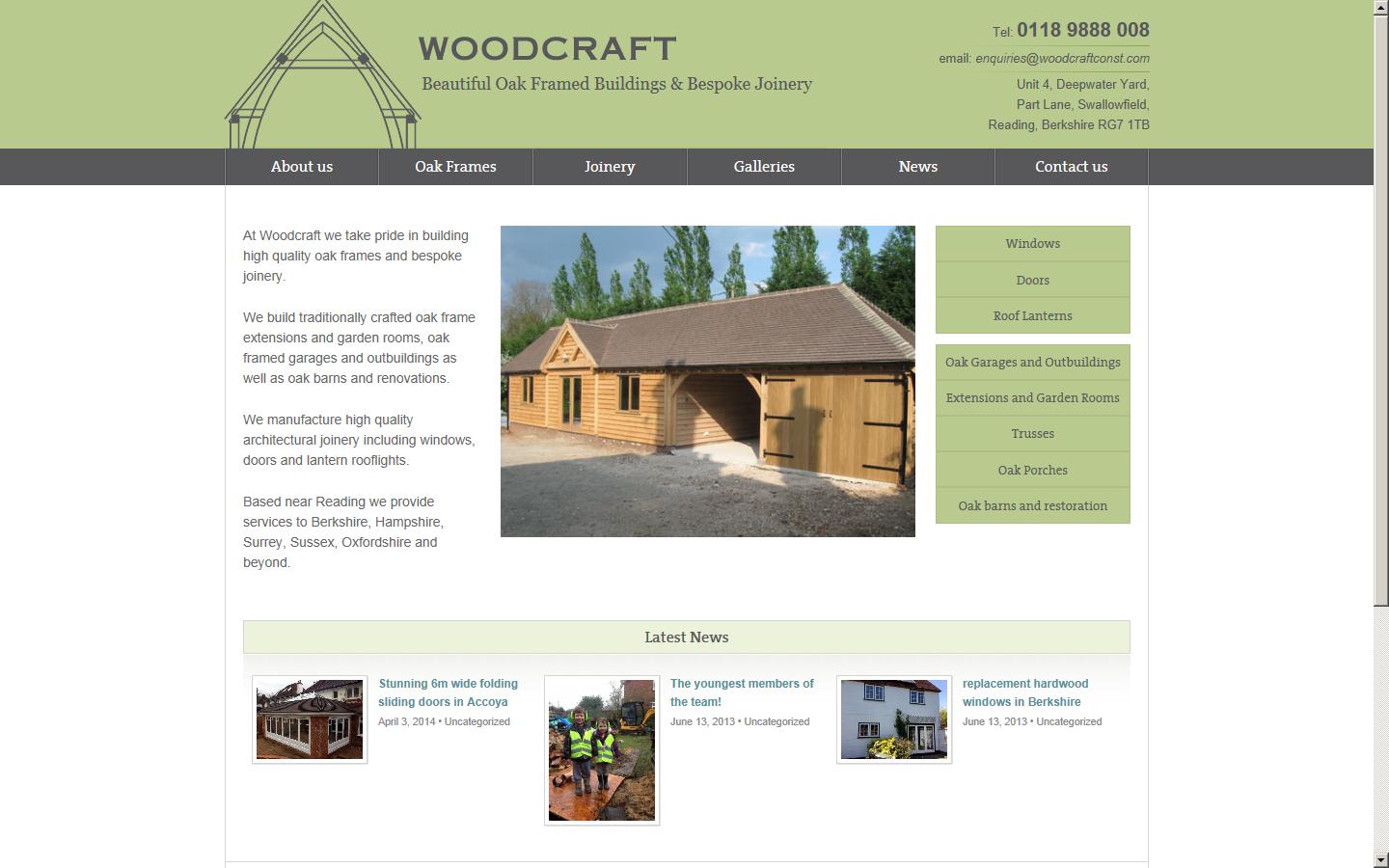 Woodcraft Construction Website