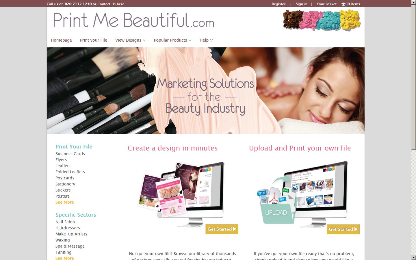 Print Me Beautiful Website