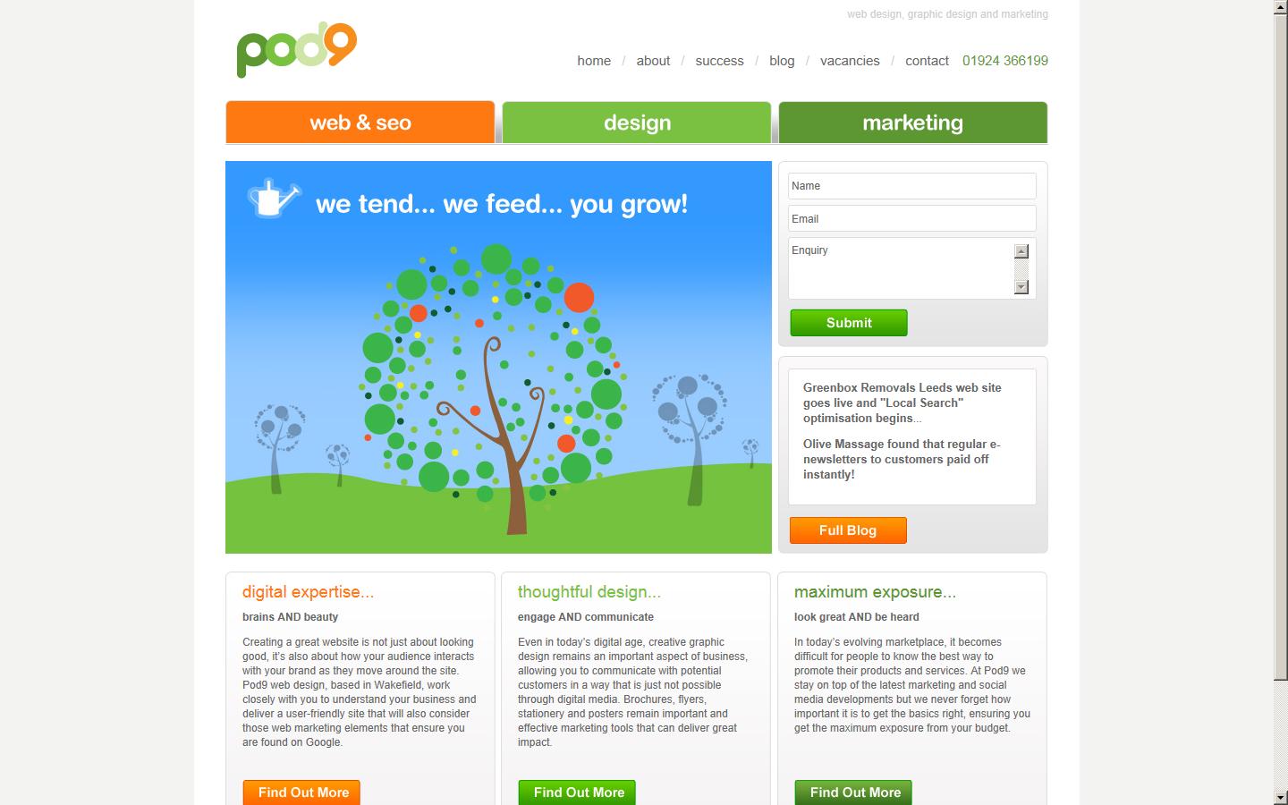 Pod 9 Web Design Website