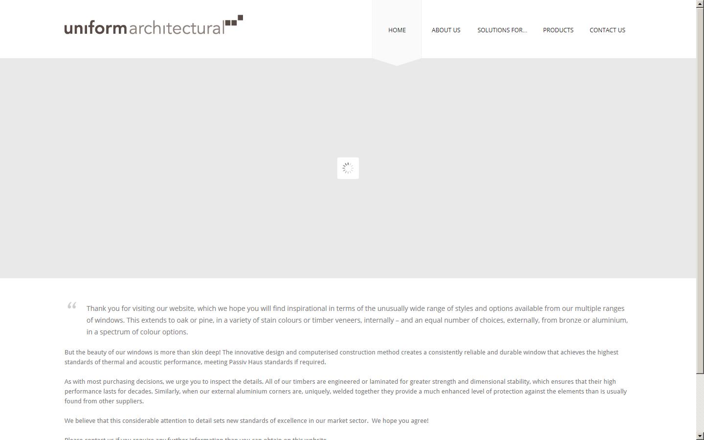 Uniform Architectural Website