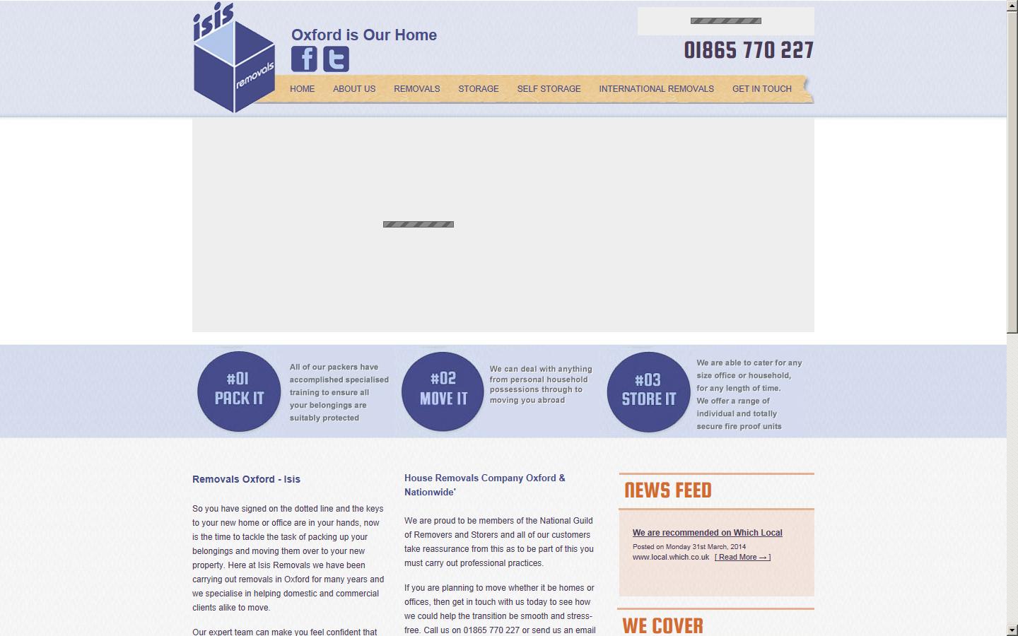Isis Removals Oxford Website