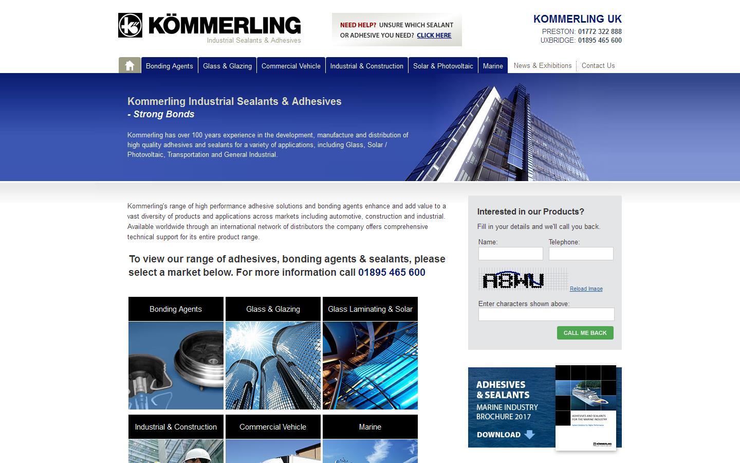 Kommerling UK Website