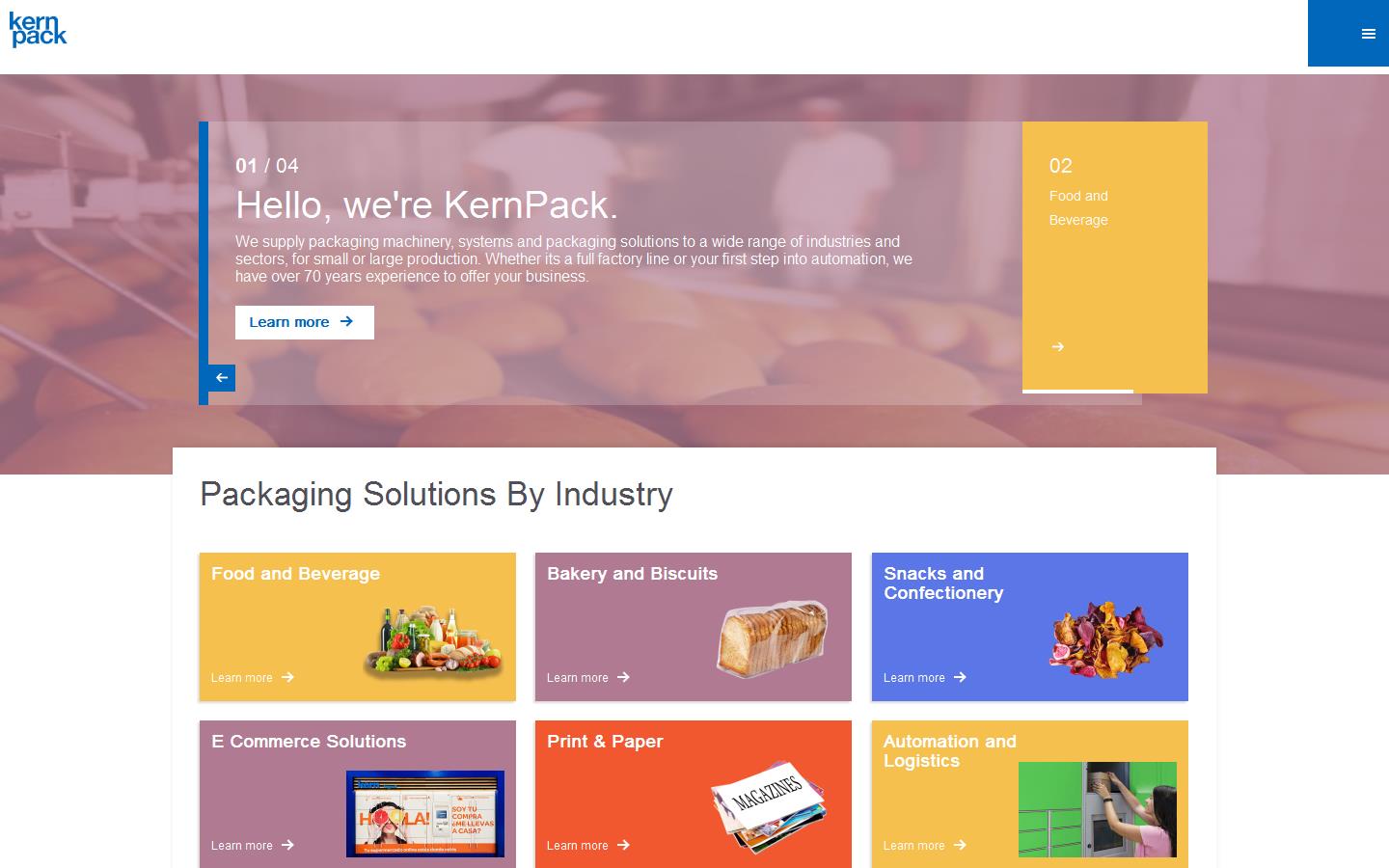 Kern Packaging Website