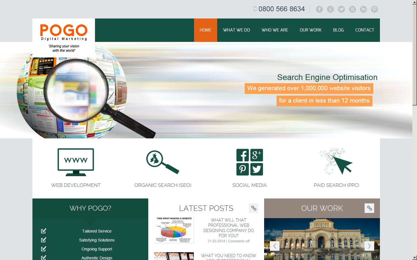 Pogo Digital Marketing Website