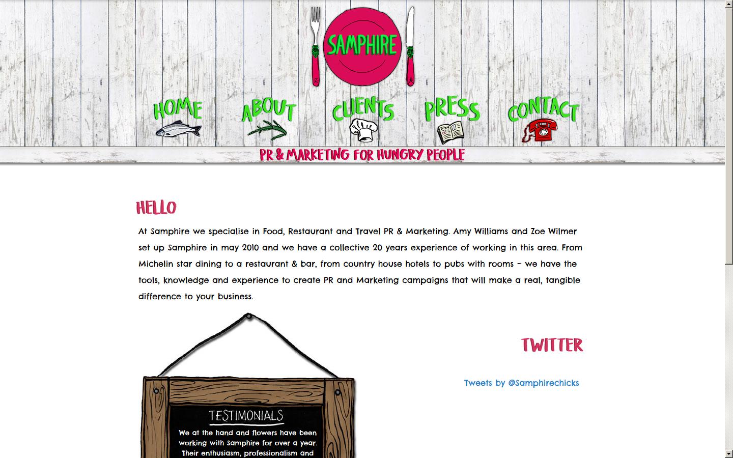 Samphire Communications Website