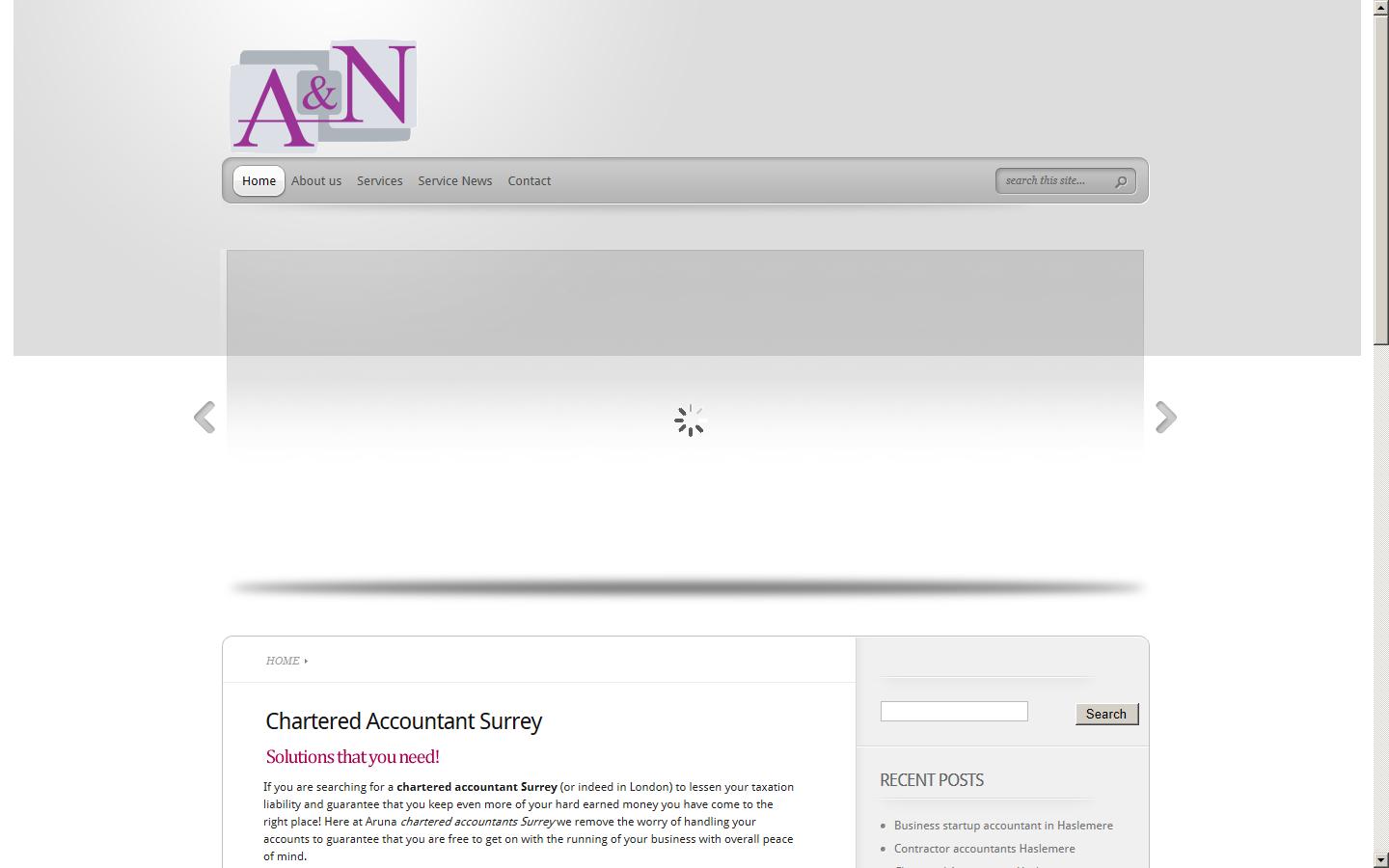 A&N Chartered accountants Website