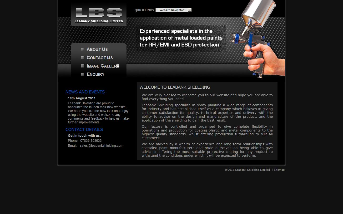 Leabank Shielding Ltd Website