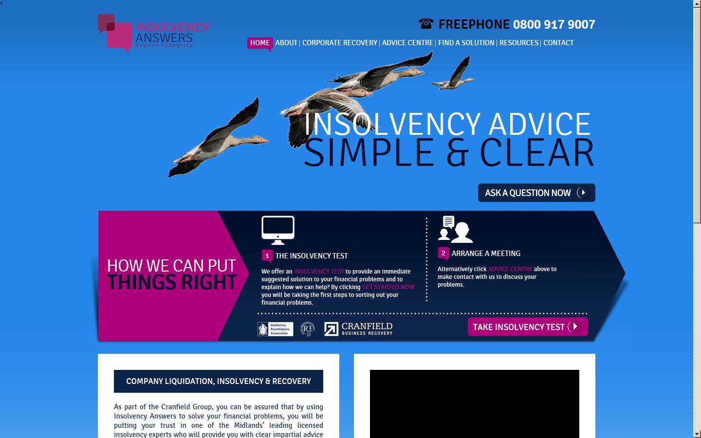 Insolvency Answers Ltd Website