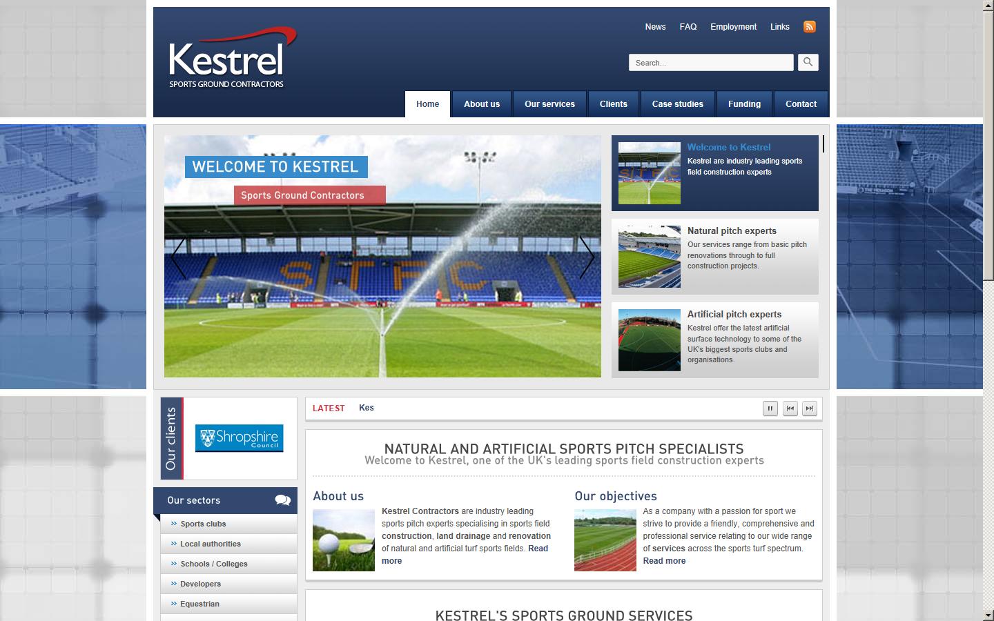 Kestrel Contractors Ltd. Website