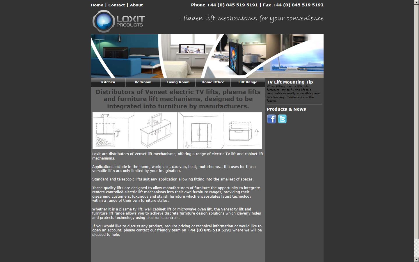 Loxit Products Ltd Website