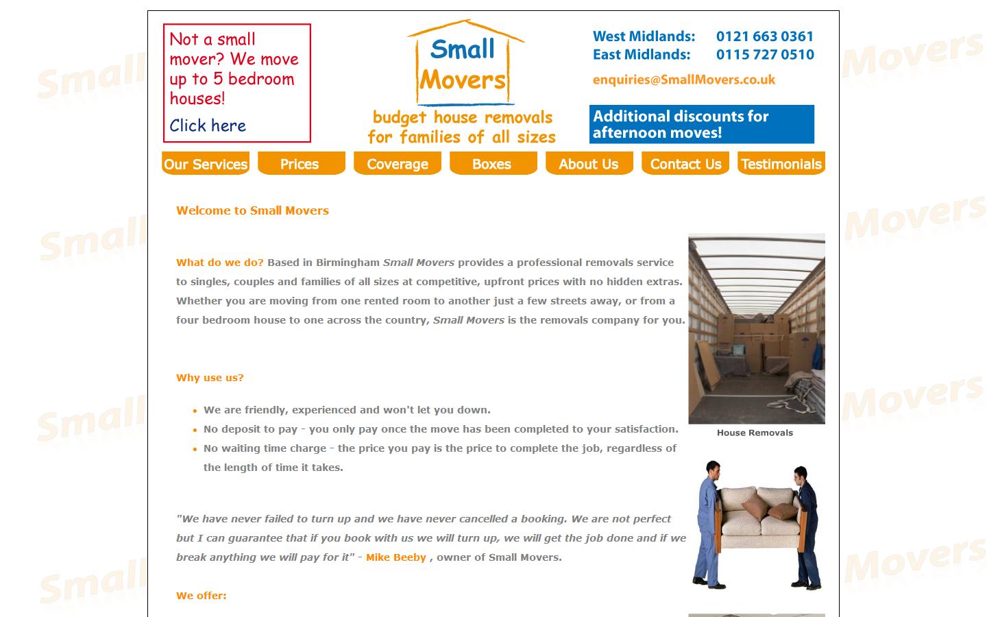 SmallMovers Website
