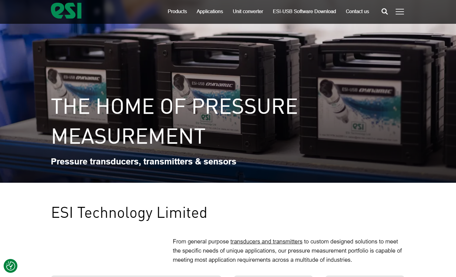 ESI Technology Website