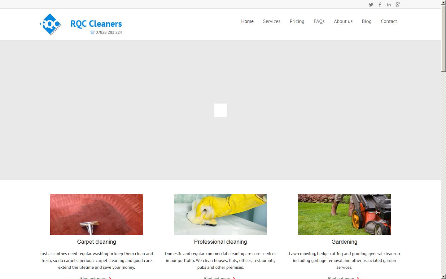 RQC Carpet Cleaners Website
